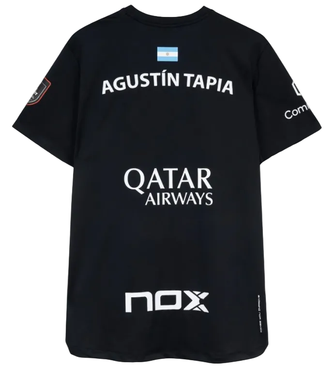 NOX Sponsors AT10 Black T-Shirt - Padel One