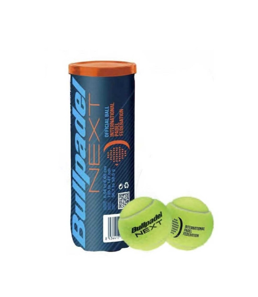 Bullpadel FIP Next padel balls can front view
