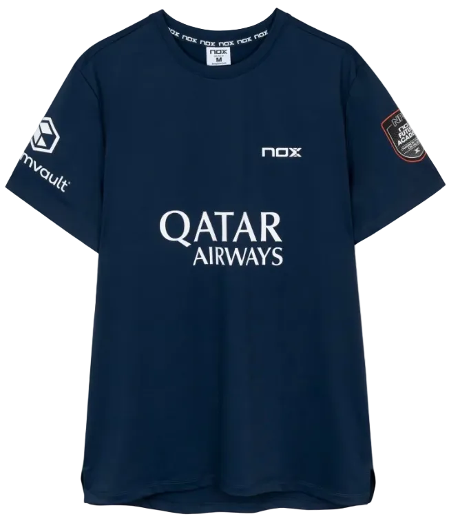 NOX Sponsors AT10 Dark Blue 2026 – Padel T-Shirt - Padel One
