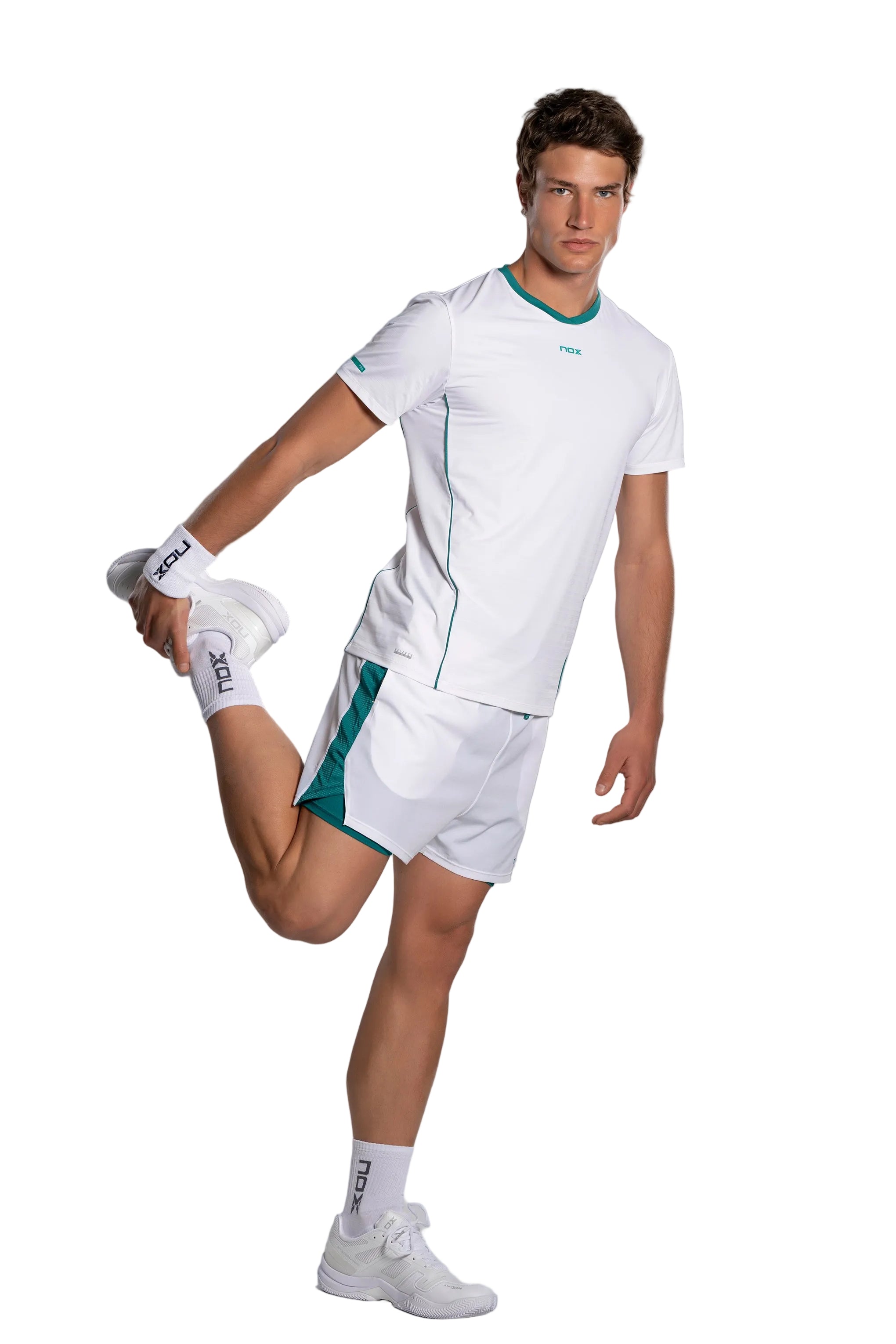 NOX Pro White Ivy Green athletic fit design
