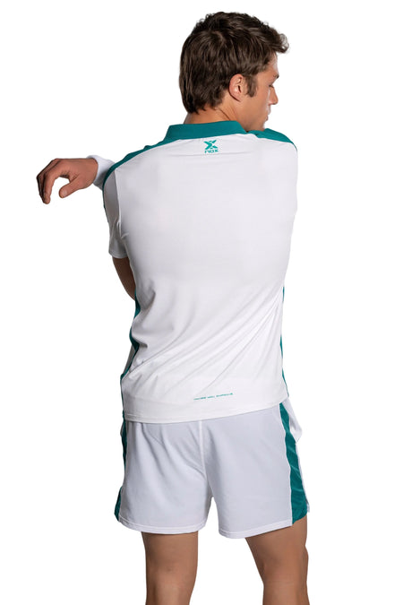 NOX Pro polo breathable fabric detail
