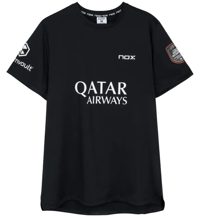 NOX Sponsors AT10 Black T-Shirt - Padel One