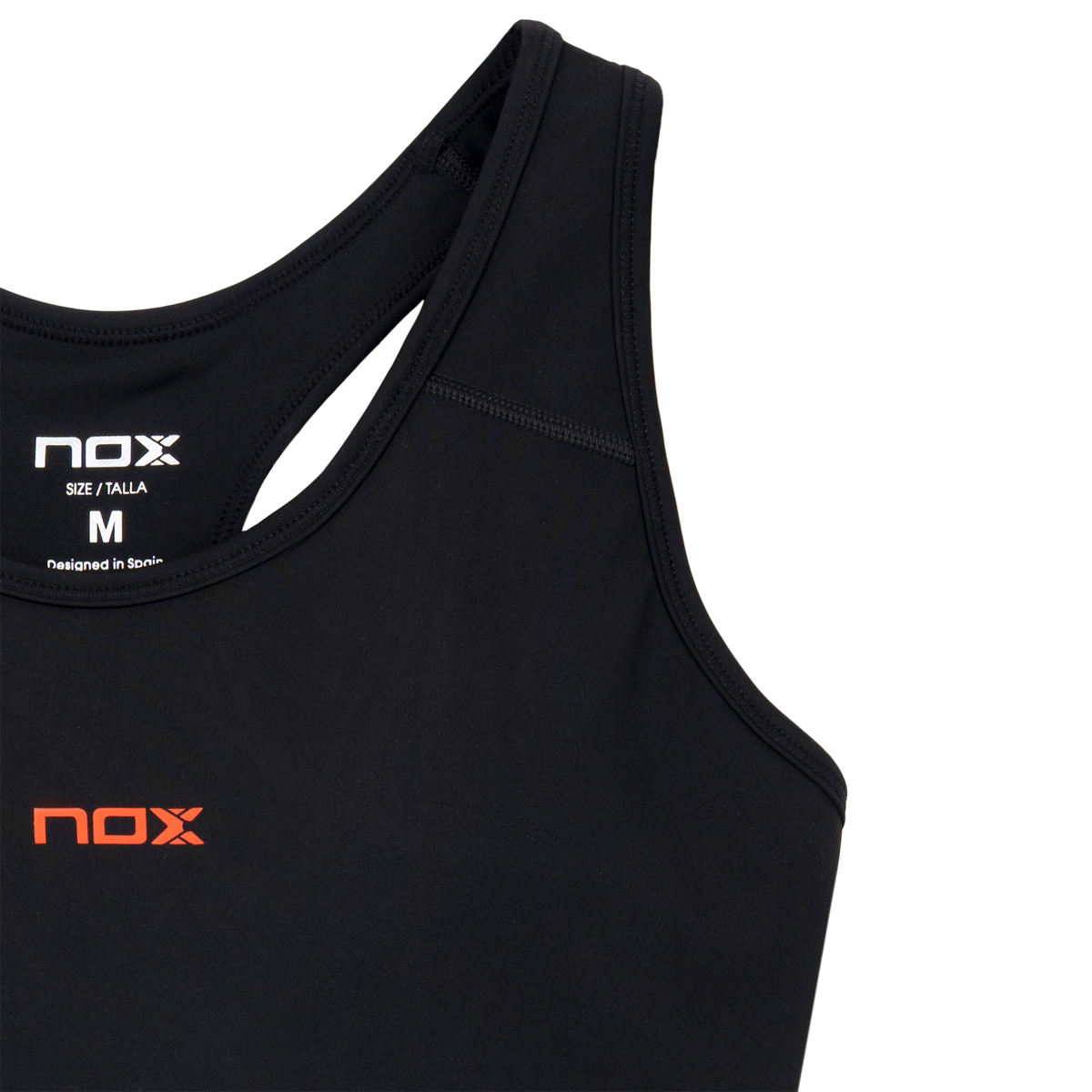 NOX Team Black – Women’s Padel Sports Bra - Padel One