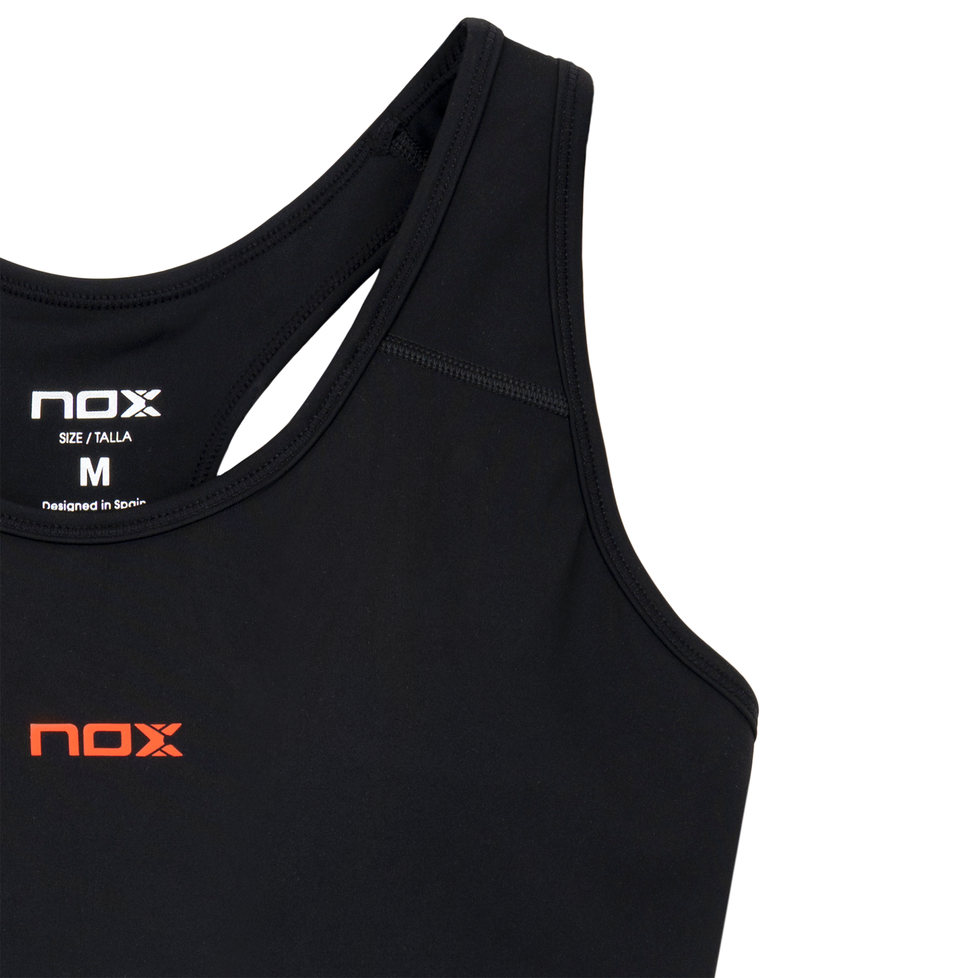 NOX Team Black – Women’s Padel Sports Bra - Padel One