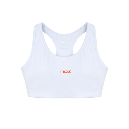 NOX Team White – Women’s Padel Sports Bra - Padel One