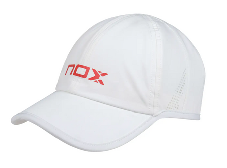 Nox White Red padel cap